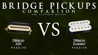 Video thumbnail for DiMarzio X2N vs EVOLUTION - Passive Bridge Guitar Pickup Comparison Tone Demo by Mike Stamper