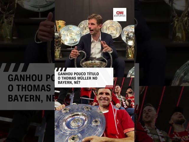 Müller se despede do Bayern com sala de troféus lotada e título da Bundesliga | CNN ESPORTES