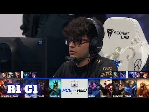 PCE vs RED - Game 1 | Round 1 Play-Ins S11 LoL Worlds 2021 | PEACE vs RED Canids G1