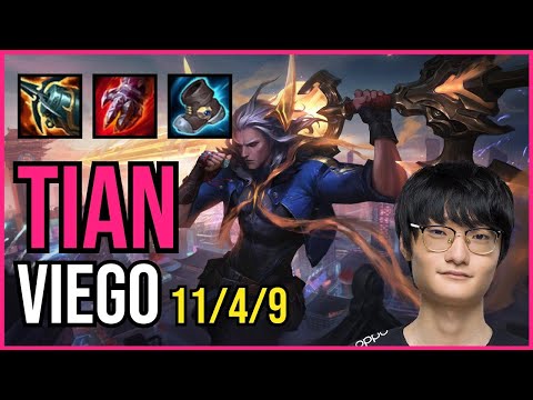 TIAN - VIEGO vs UDYR Jungle - KR Challenger - Patch 11.4 QUADRAKILL