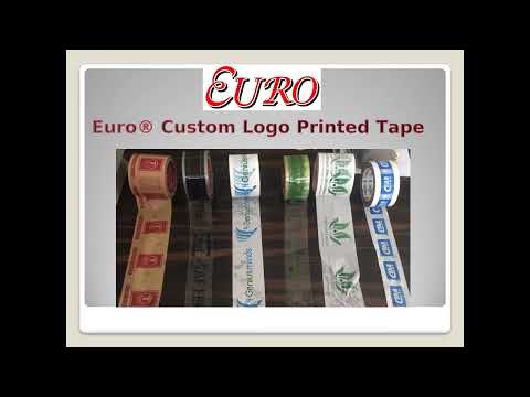 Euro printed packaging paper tape