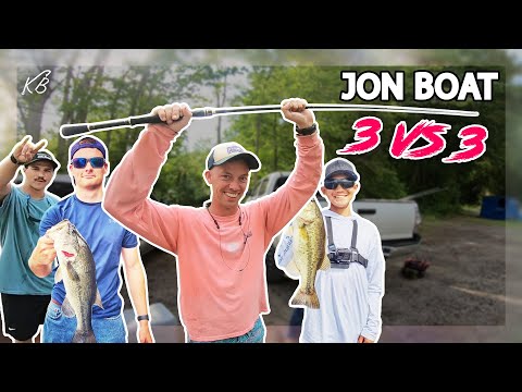 Jon Boat 3v3 (Sister's Boyfriend Catches First Bass)