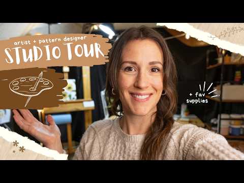 Art Studio Tour | What supplies and tech I use most for my #artbusiness