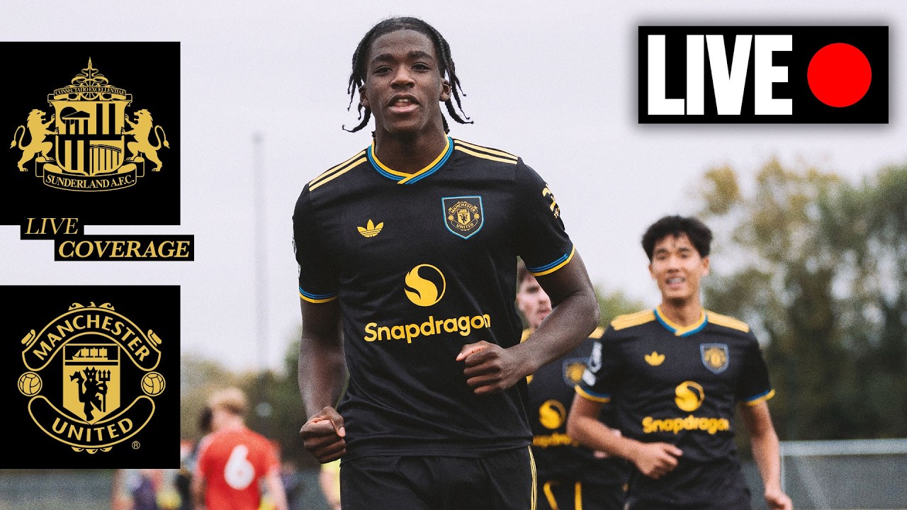 LIVE 🔴 | Sunderland U18s v Man Utd U18s | U18 Premier League | FULL MATCH COVERAGE