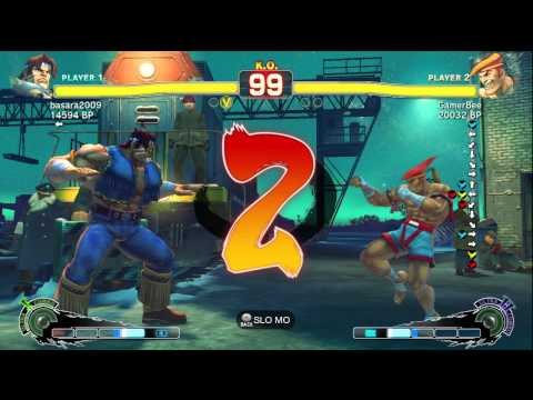 GamerBee [Adon] vs basara2009 [T.Hawk] SSF4 Japanese Online Ranked Matches - TRUE-HD