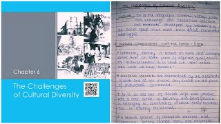 The Challenges of Cultural Diversity – CBSE Notes for Class 12 Sociology ch. 6