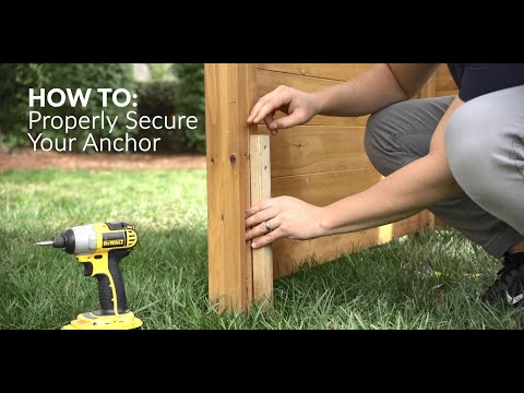 Premium Wood Privacy Screen Anchor Install (Steps 14-21)