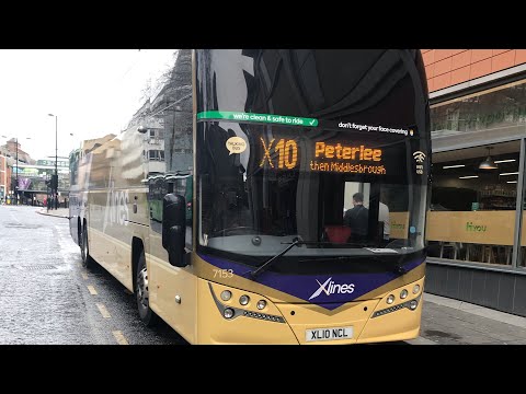 THRASH: Go North East 7153 (XL10NCL) Ex OW15WKC Volvo B11RT/Plaxton Elite Interdeck