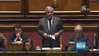 Tajani sulla tragedia di Crans-Montana: «Poche volte in tutta la mia vita ho percepito un dolore ...