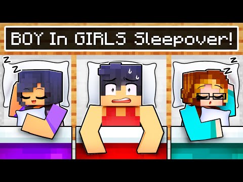 BOY in an ALL GIRLS Minecraft Sleepover!