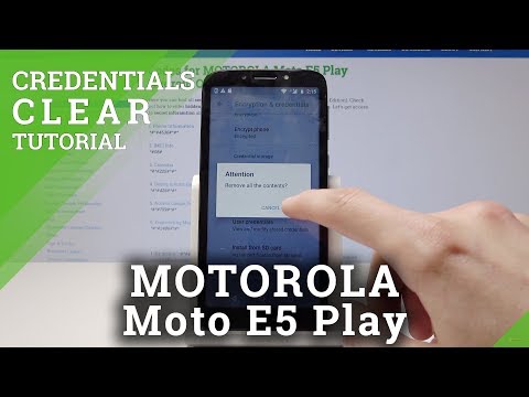 How to Clear Credentials in Motorola Moto E5 Play – Delete All Licenses
