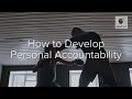 How to Develop Personal Accountability