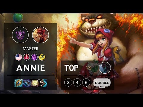Annie Top vs Maokai - NA Master Patch 10.7