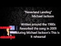 MICHAEL JACKSON unreleased song NEVERLAND ...