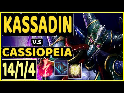 NOMANZ (KASSADIN) vs CASSIOPEIA - 14/1/4 KDA MID GAMEPLAY - EUW Ranked GRANDMASTER