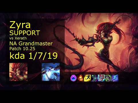 Zyra Support & Jhin vs Xerath & Lucian - NA Grandmaster 1/7/19 Patch 10.25 Gameplay