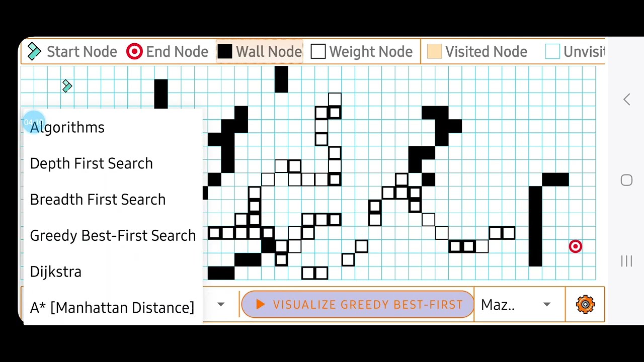 Graph Algorithms Visualizer Android App Project Demo