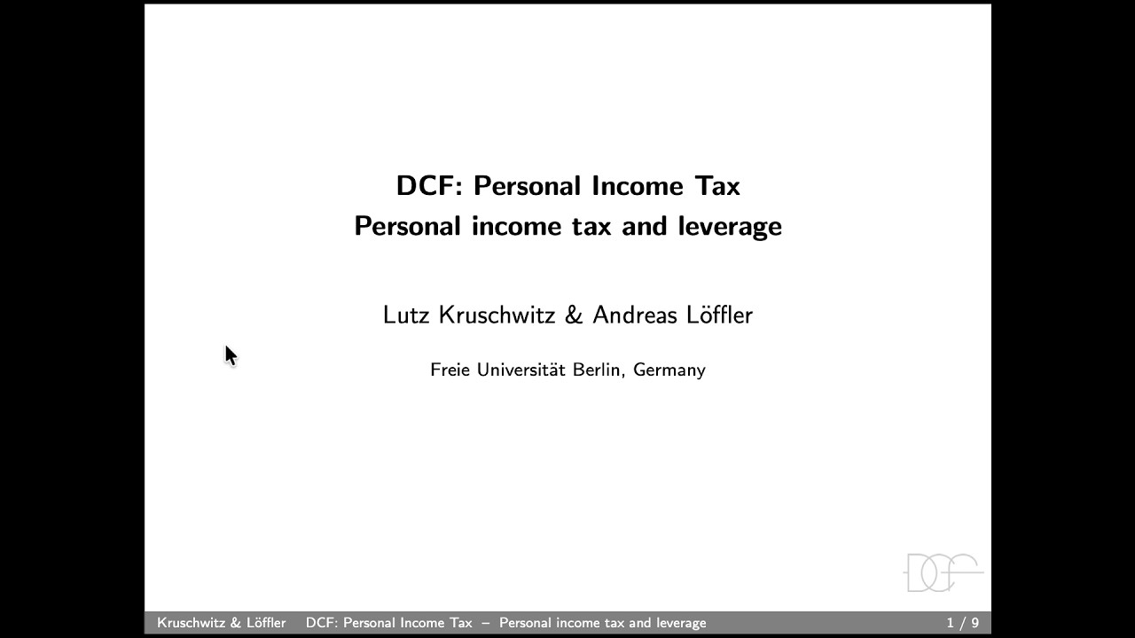 Thumbnail for Personal income tax and leverage