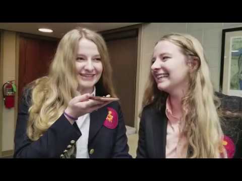 TU President Gerry Clancy hand delivers admission letters