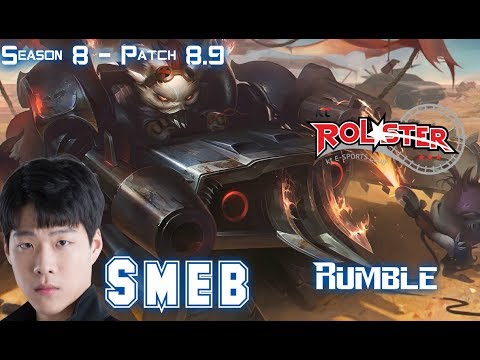 KT Smeb RUMBLE vs GANGPLANK Top - Patch 8.9 KR Ranked