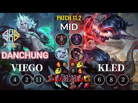 SRB Danchung Viego vs Kled Mid - KR Patch 11.2