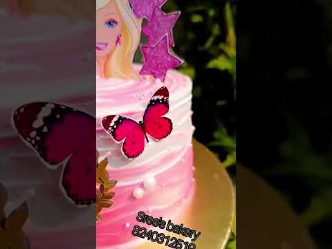 Barbie theme cake 🥳#ytshorts #trandingshorts #minivlog #cakeshorts #everyone #shorts  #bengalivlog