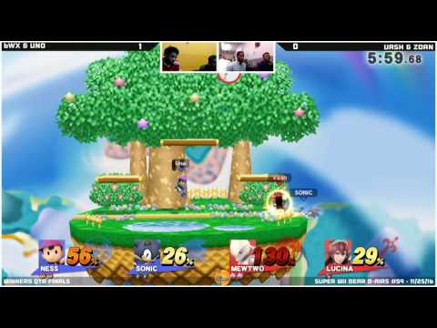SWBB #59  6WX & Uno vs Vash & Zoan   Winners Qtr Finals   Smash 4 Doubles