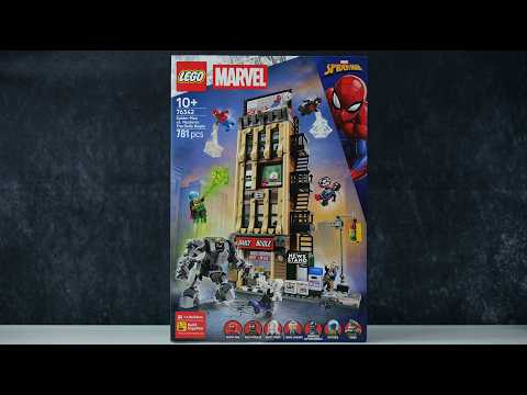 LEGO Marvel Super Heroes 76342 Spider Man vs. Mysterio : The Daily Bugle - LEGO Speed Build Review