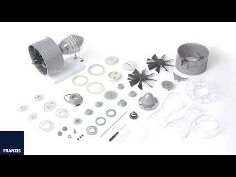 Der große Technik-Bausatz Flugzeugturbine von FRANZIS