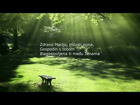 Andeoski pozdrav (Anđeo Gospodnji navijestio Mariji - sa tekstom)