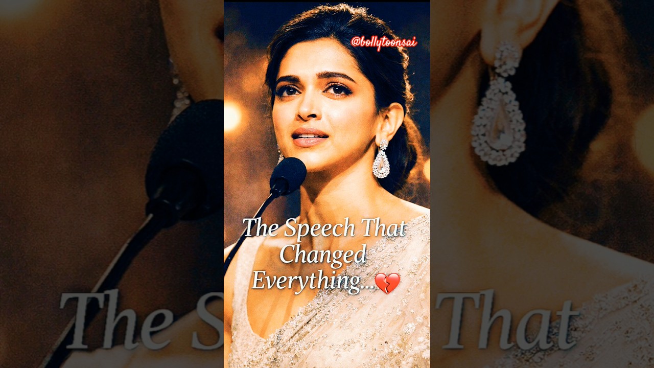 The Speech Broke Internet 😭💔 #DeepikaPadukone #MentalHealth #bollywood #reelsindia #youtubeshorts