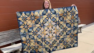 Batik fabrics, quilting applications and Jennifer’s finished quilt with an introduction to Emma BOM