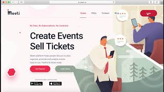 How to make event live on Meeti