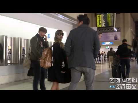 121111 Sistar @ LAX Airport Departure [SBS Kpop Super Concert]