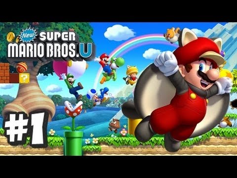 New Super Mario Bros U Wii U - Part 1 World 1
