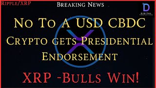 Ripple/XRP-Crytpo Gets Presidential Endorsement,   Ripple Stablecoin,       XRP Will Do It