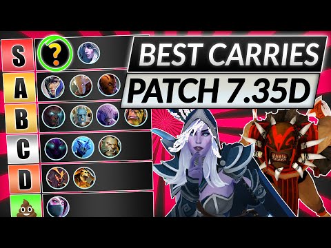 NEW CARRY TIER LIST Patch 7.35D - Best Position 1 Heroes RANKED - Dota 2 Guide