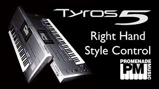 Yamaha Tyros5  Right Hand Style Control 2