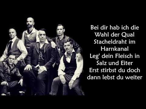 Rammstein - Ich tu die weh LYRICS ||Ohnonie (HQ)