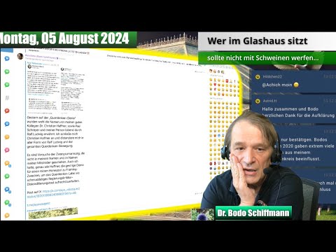 Wer im Glashaus sitzt. sollte nicht mit Schweinen werfen