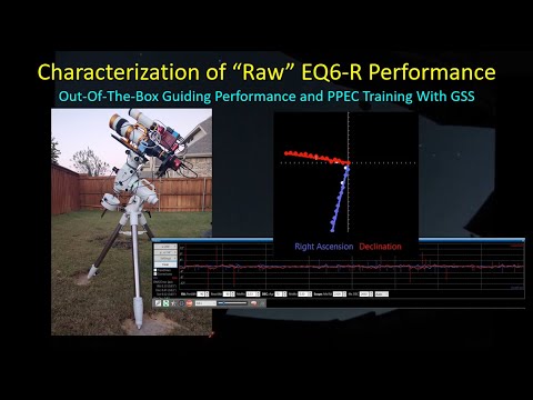 Skywatcher EQ6-R Initial Guiding Performance and PPEC Training