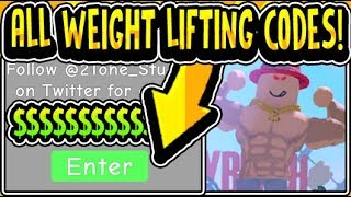 Code roblox weight lifting simulator 4
