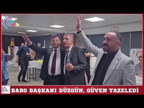 Baro Başkanı Düzgün, güven tazeledi 
