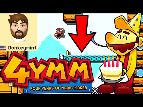 4 Years of Mario Maker 🎉 Freefall Fortress 🎉 Donkeymint