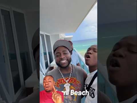 “Davido Chilling at Miami Beach!”