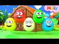 Aprender Colores Y Números Huevos De Colores En La Granja Canciones Infantiles Melly En Español