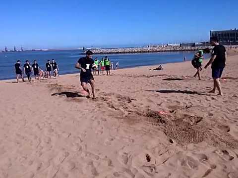 Club Patín Mieres Entrenamiento en la playa