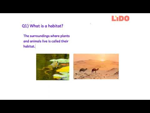 Q1 What is a habitat... Q1 What is a habitat...