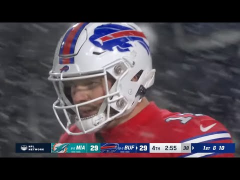Josh Allen leads game-winning drive vs. Dolphins in the snow