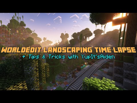Minecraft WorldEdit | Landscaping Time-Lapse + some Tips and Tricks